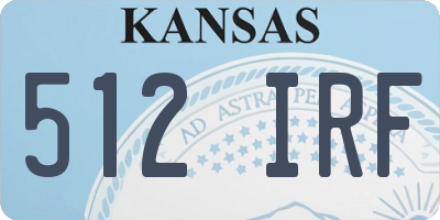 KS license plate 512IRF