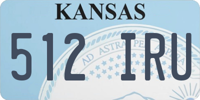 KS license plate 512IRU