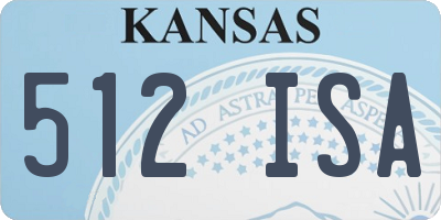 KS license plate 512ISA