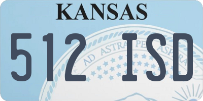 KS license plate 512ISD