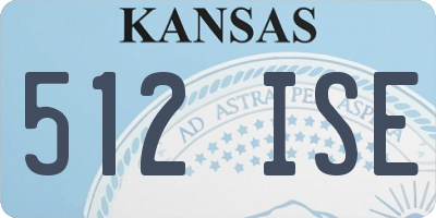 KS license plate 512ISE