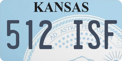 KS license plate 512ISF