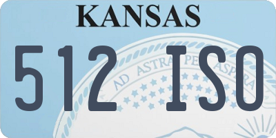 KS license plate 512ISO