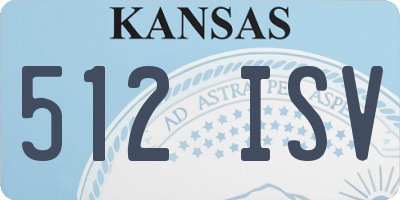 KS license plate 512ISV