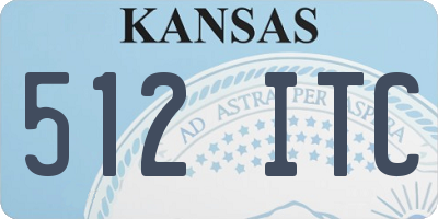 KS license plate 512ITC