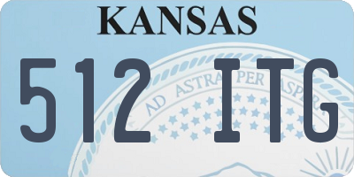 KS license plate 512ITG