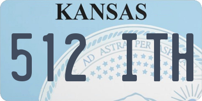KS license plate 512ITH