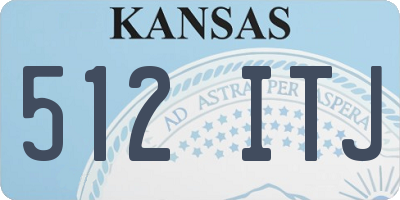 KS license plate 512ITJ
