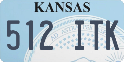KS license plate 512ITK