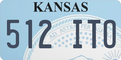 KS license plate 512ITO