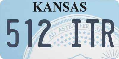 KS license plate 512ITR