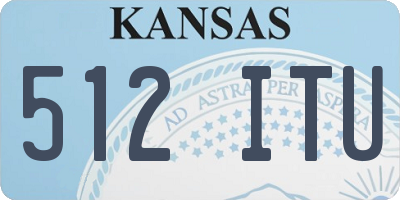 KS license plate 512ITU