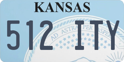 KS license plate 512ITY