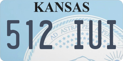 KS license plate 512IUI