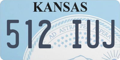 KS license plate 512IUJ