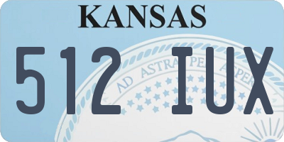 KS license plate 512IUX