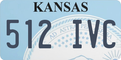 KS license plate 512IVC