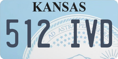 KS license plate 512IVD