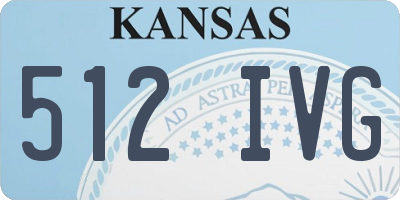 KS license plate 512IVG