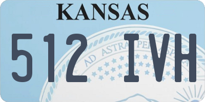 KS license plate 512IVH