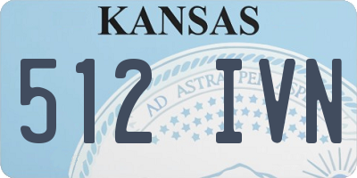 KS license plate 512IVN