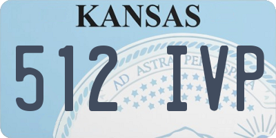 KS license plate 512IVP