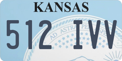 KS license plate 512IVV