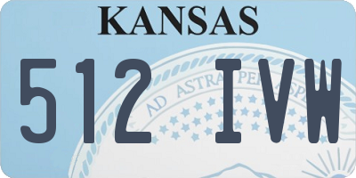 KS license plate 512IVW