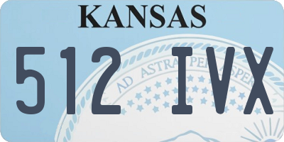 KS license plate 512IVX