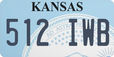KS license plate 512IWB