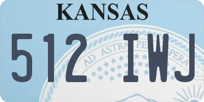 KS license plate 512IWJ