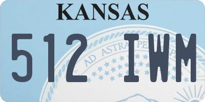 KS license plate 512IWM