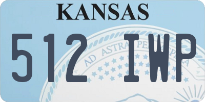 KS license plate 512IWP
