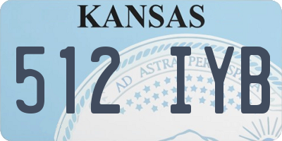 KS license plate 512IYB