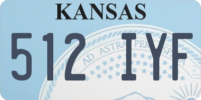 KS license plate 512IYF