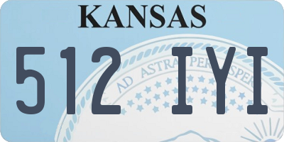 KS license plate 512IYI