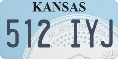 KS license plate 512IYJ