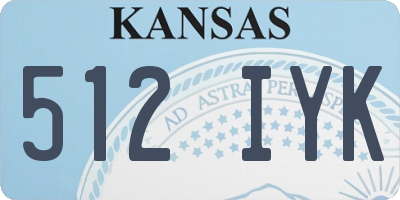 KS license plate 512IYK