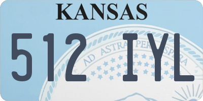 KS license plate 512IYL