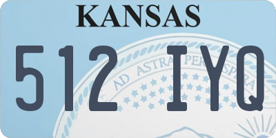 KS license plate 512IYQ