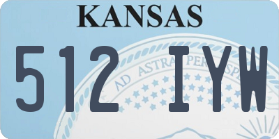 KS license plate 512IYW