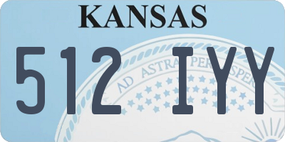 KS license plate 512IYY