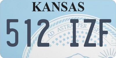 KS license plate 512IZF