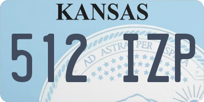 KS license plate 512IZP