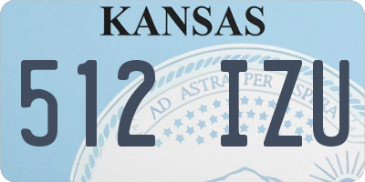 KS license plate 512IZU