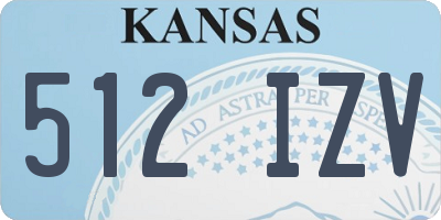 KS license plate 512IZV