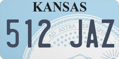 KS license plate 512JAZ