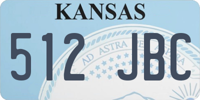 KS license plate 512JBC