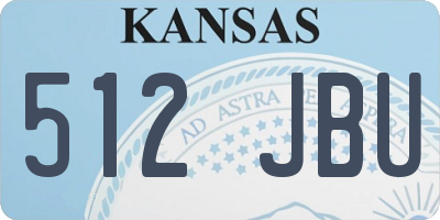 KS license plate 512JBU