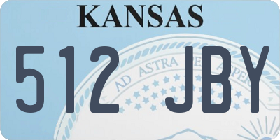 KS license plate 512JBY